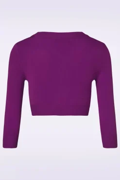 Discount Mak Sweater Shela Cropped Vest In Paars