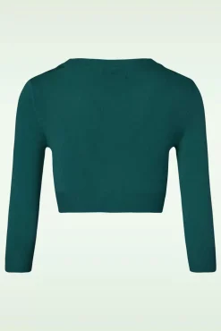 Clearance Mak Sweater Shela Cropped Vest In Pauwgroen