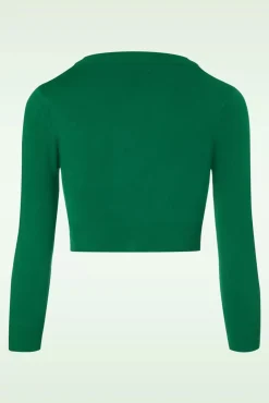Discount Mak Sweater Shela Cropped Vest In Smaragdgroen