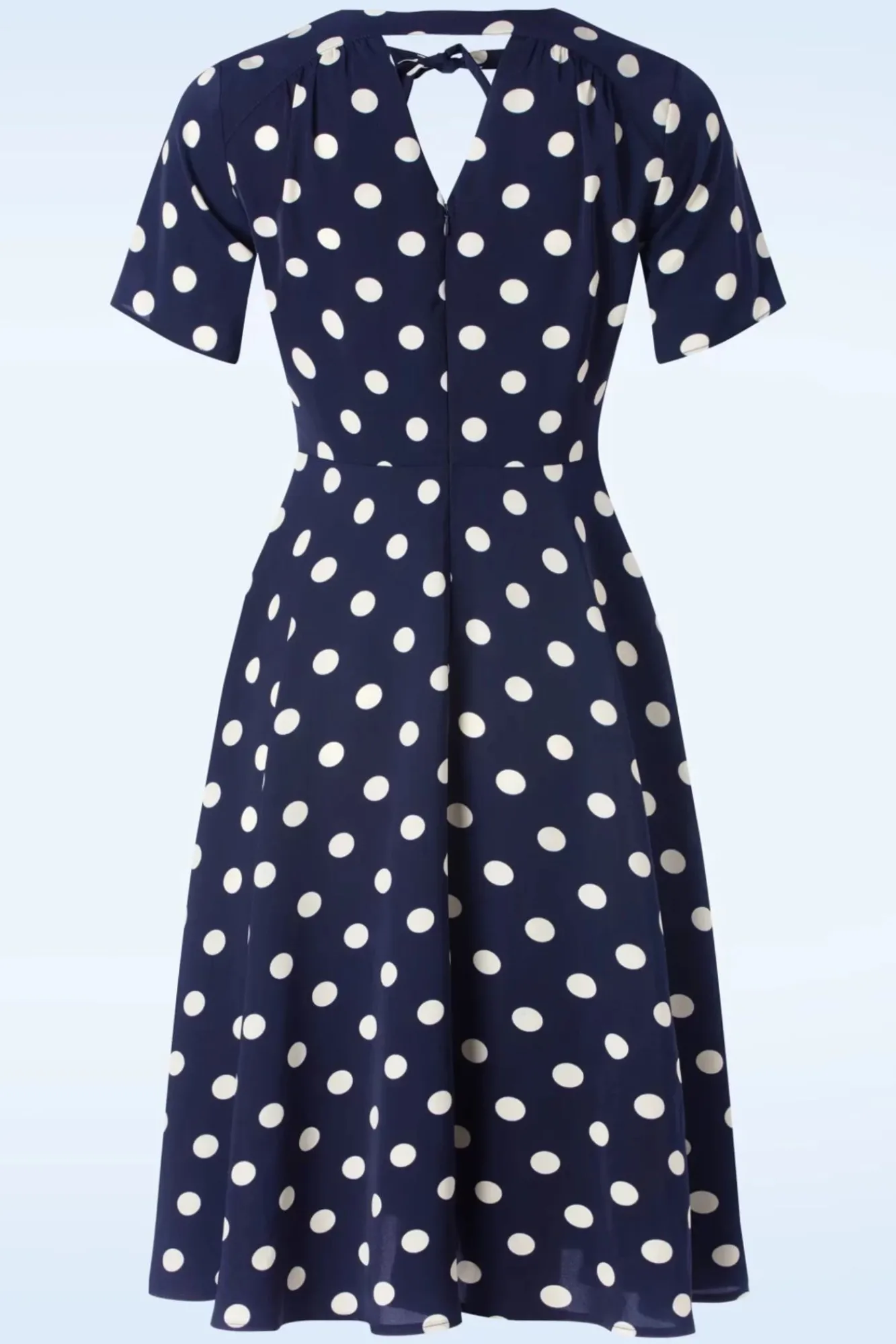 Shop Banned Retro Spot Set Sail Swing Jurk In Marineblauw