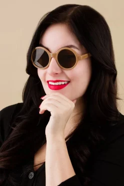 Best Sale Surkana Stay Shady Ronde Zonnebril In Latte