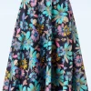 Shop Banned Retro Summer Bee Swing Rok In Marineblauw
