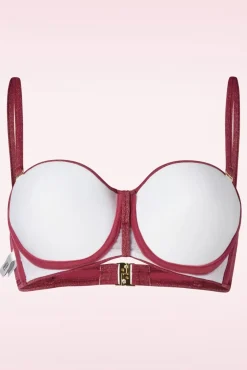 Discount Cyell Summer Glam Padded Bikinitop In Bordeauxrood