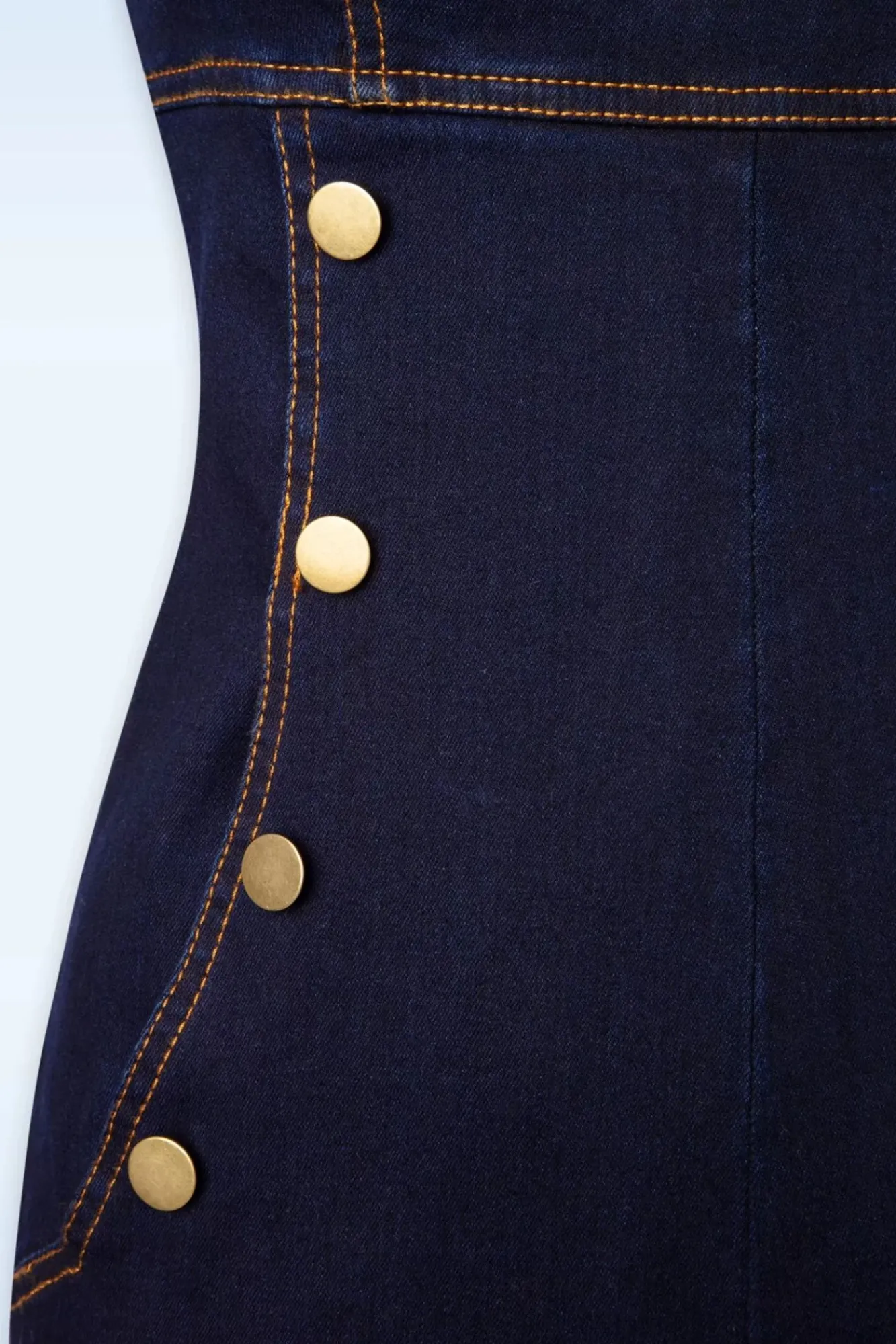 Sale Vixen Tallulah Overall Met Wijde Pijpen In Denim