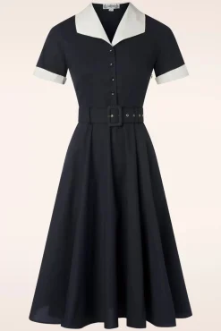 Best Sale Collectif Clothing Taylor Swing Jurk In Zwart