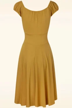 Discount Vixen Tessy Swingjurk In Mosterdgeel