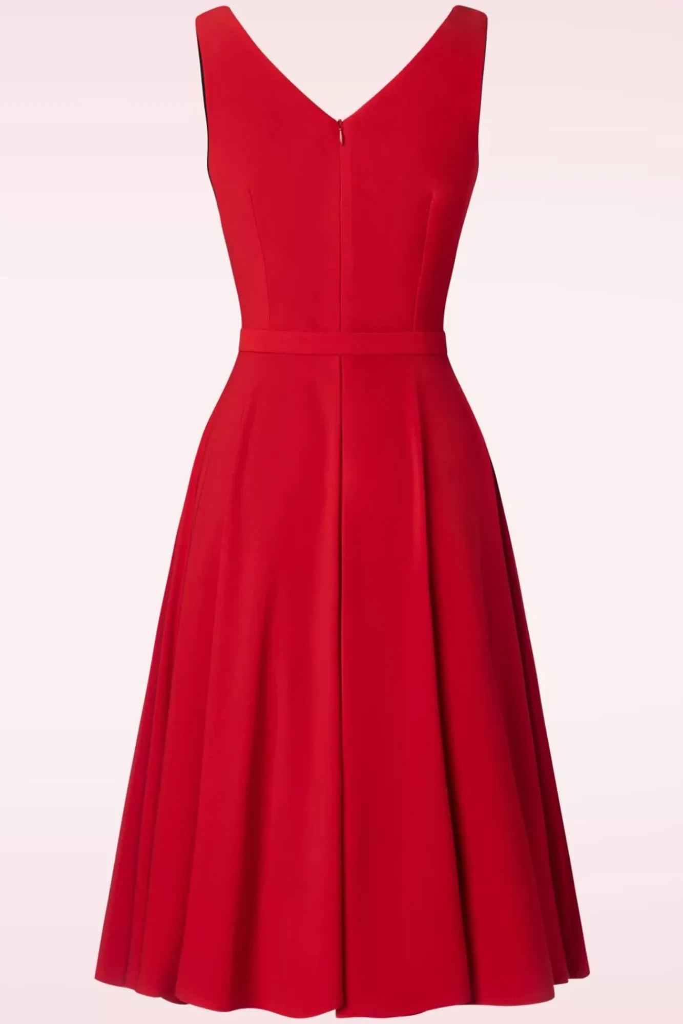 New Glamour Bunny The Gina Lee Swing Jurk In Scarlet Rood
