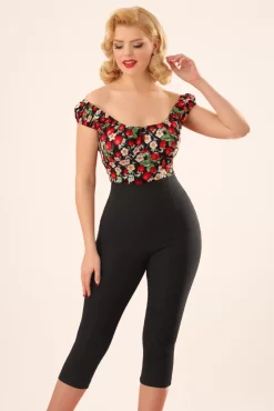 Best Sale Bunny Tina Capribroek In Zwart