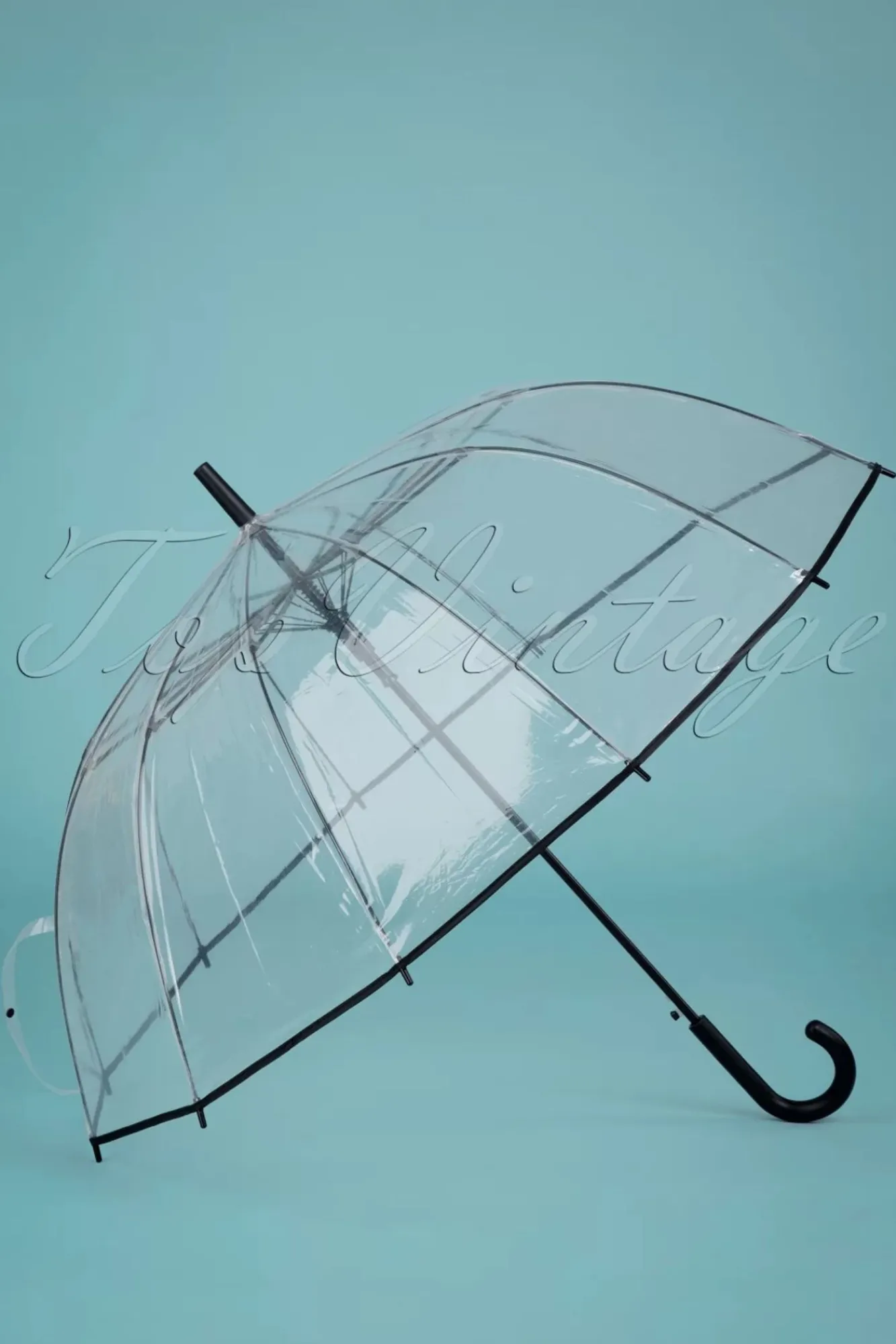 Online So Rainy Transparante Koepelparaplu In Zwart