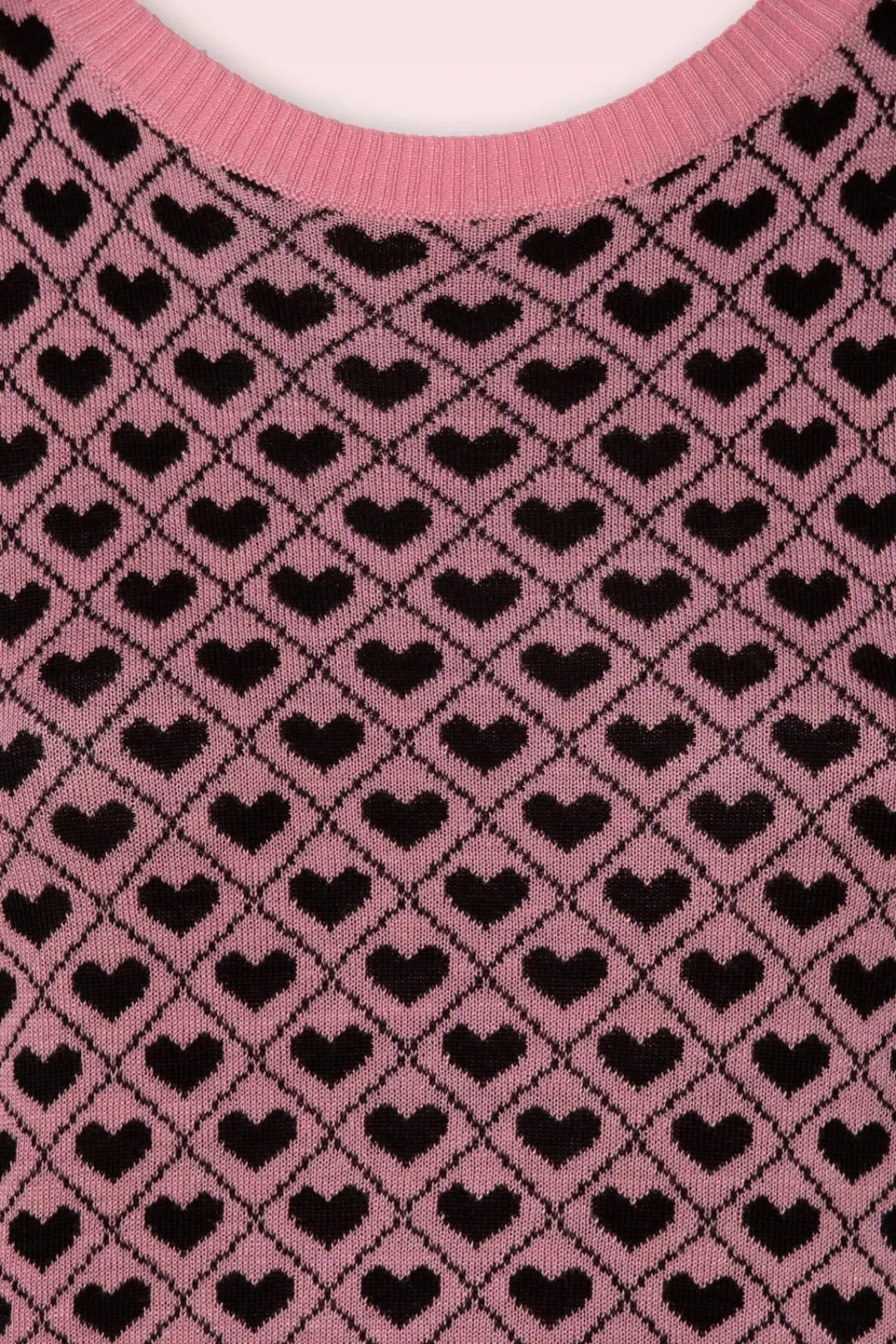 Shop Vixen Trui Met Hartpatroon In Roze