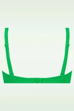 Outlet TC Beach Twisted Bikinitop In Bright Green Relief