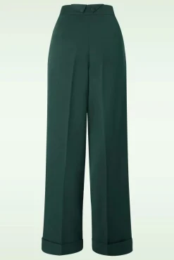 Online Banned Retro Verborgen Broek In Groenblauw