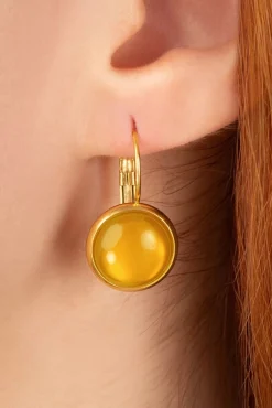 Cheap Urban Hippies Vergulde Dot Oorbellen In Glossy Solar