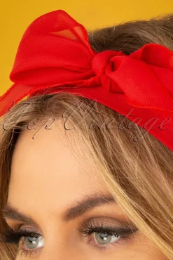 Best ZaZoo Vintage Retro Haarsjaal In Rood