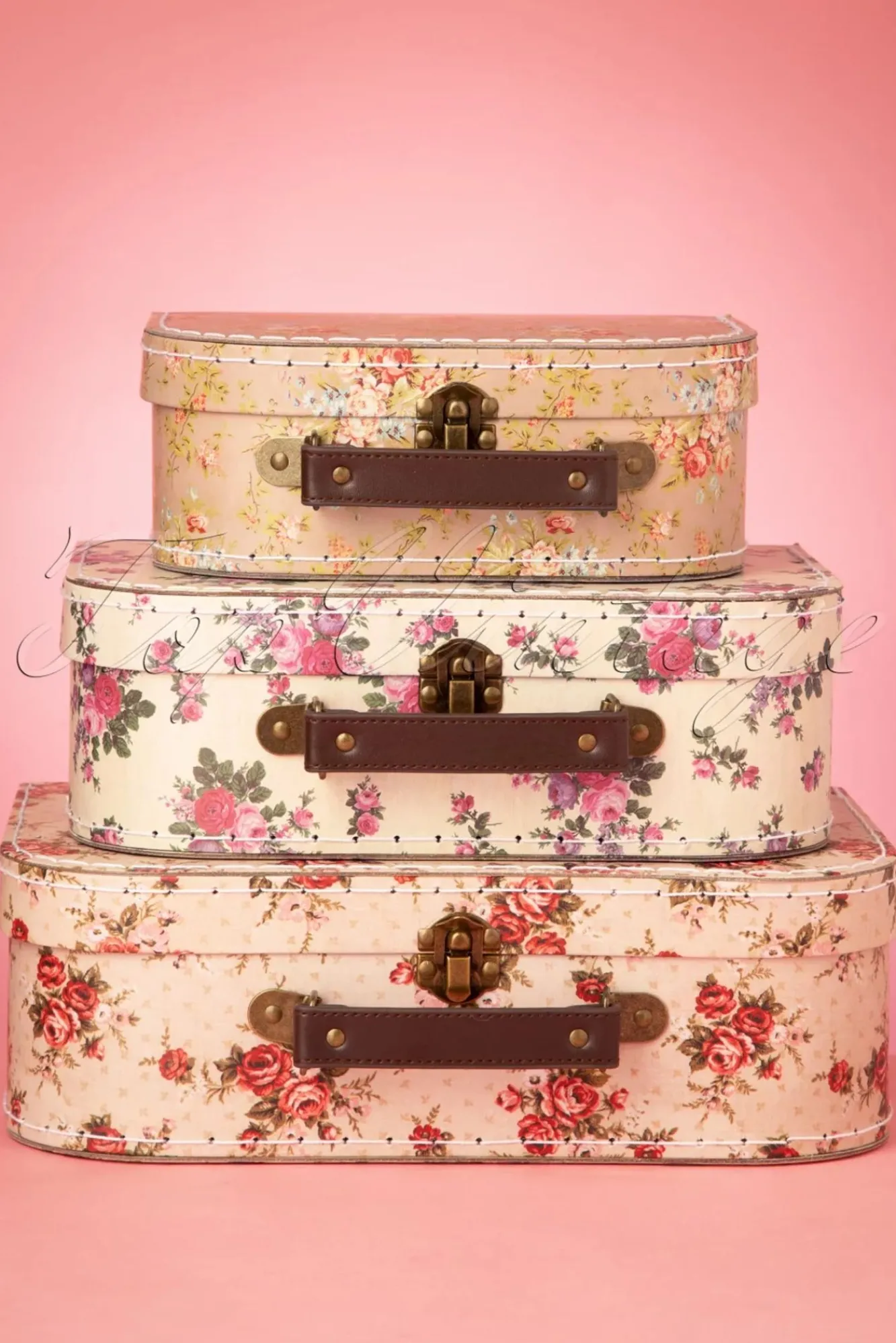 Clearance Sass & Belle Vintage Rose Kofferset