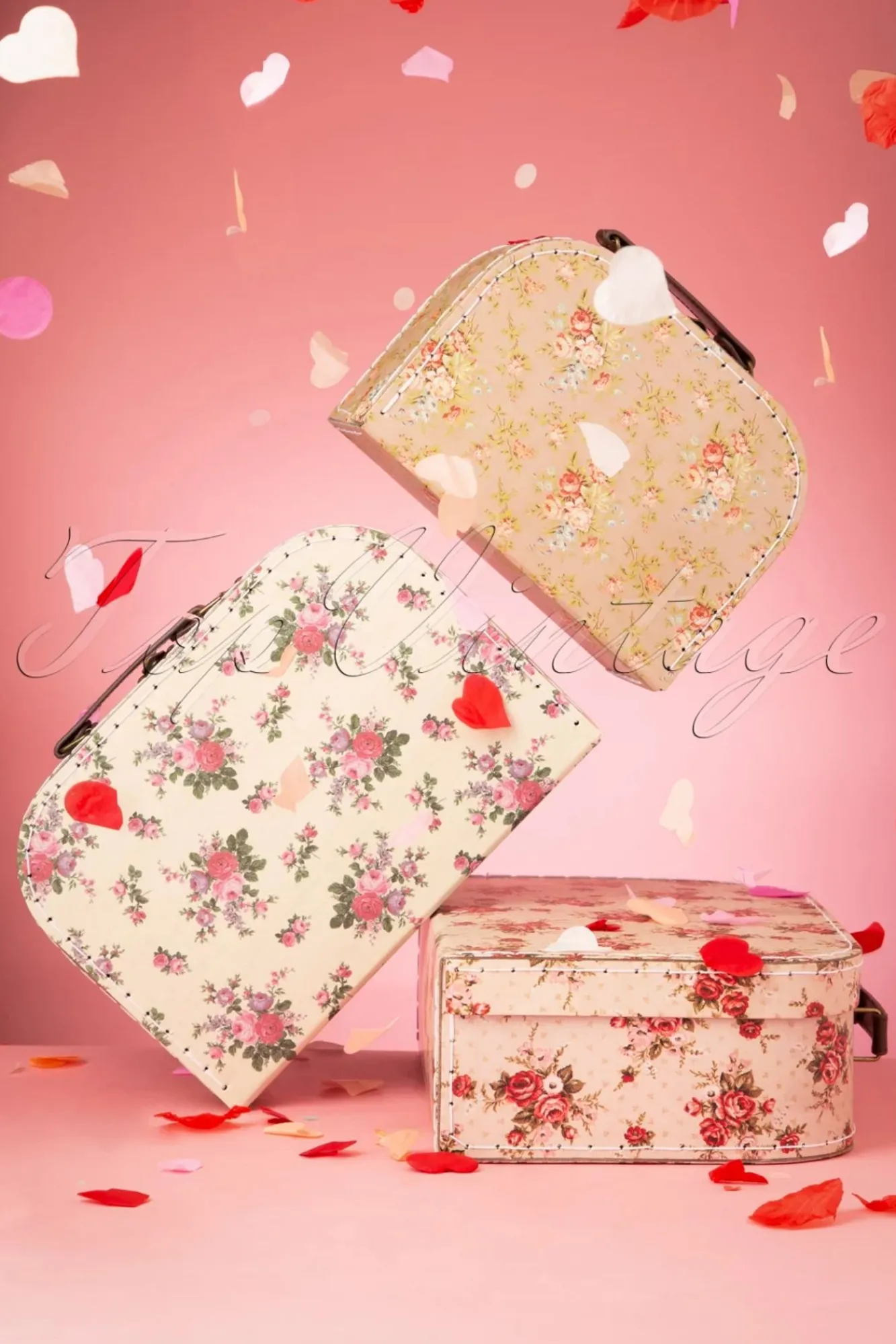 Clearance Sass & Belle Vintage Rose Kofferset