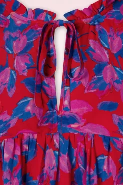 Flash Sale Smashed Lemon Ylenia Blouse In Rood En Kobalt
