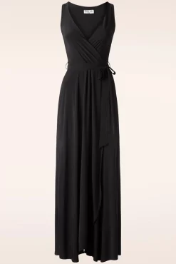 Best Sale Vintage Chic for Topvintage Zoe Maxi Jurk In Zwart